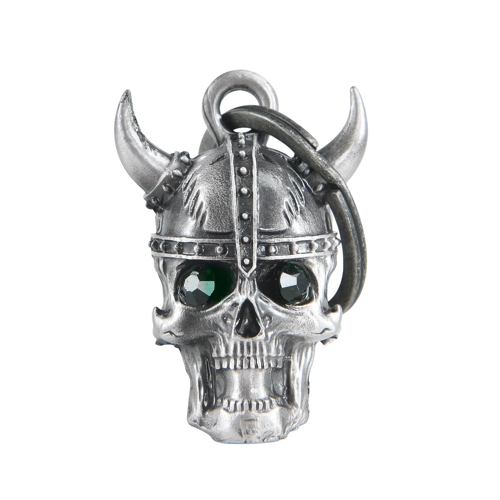 3D Viking SKull Motorcycle Bell Guardian Angel Drive Away Gremlin, Biker Bell for Men Women Rider Riding, Good Luck Gift