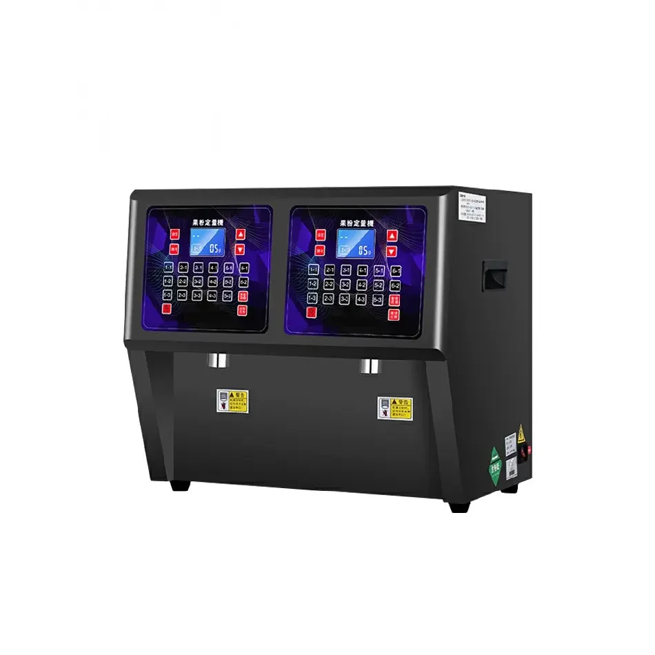 Máquina inteligente de quantizer de pó 7L, cabeça dupla, fabricante de chá Boba, condição nova