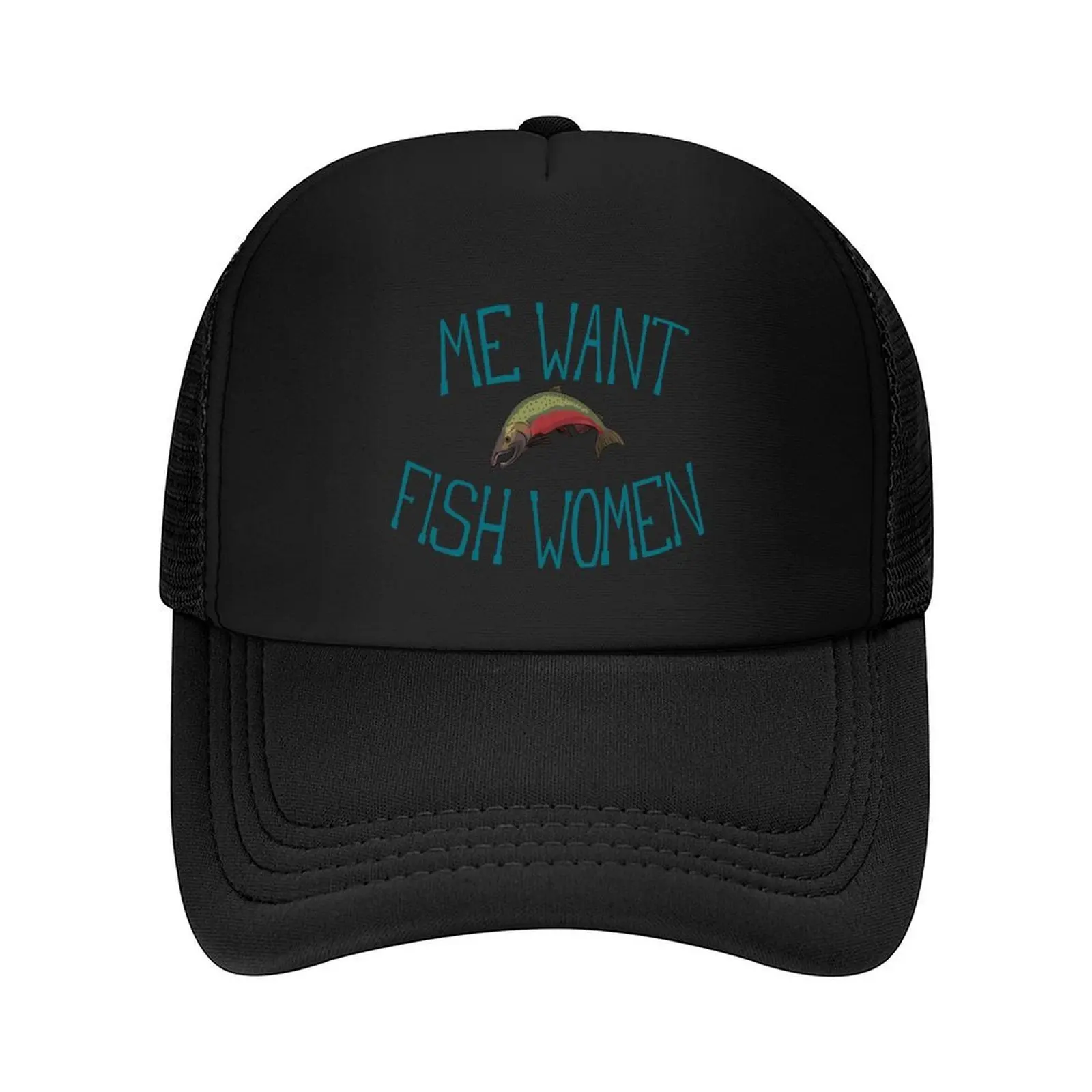 

Me Want Fish Women Baseball Cap Thermal Visor Sunhat Golf Visor Hats For Women Men's