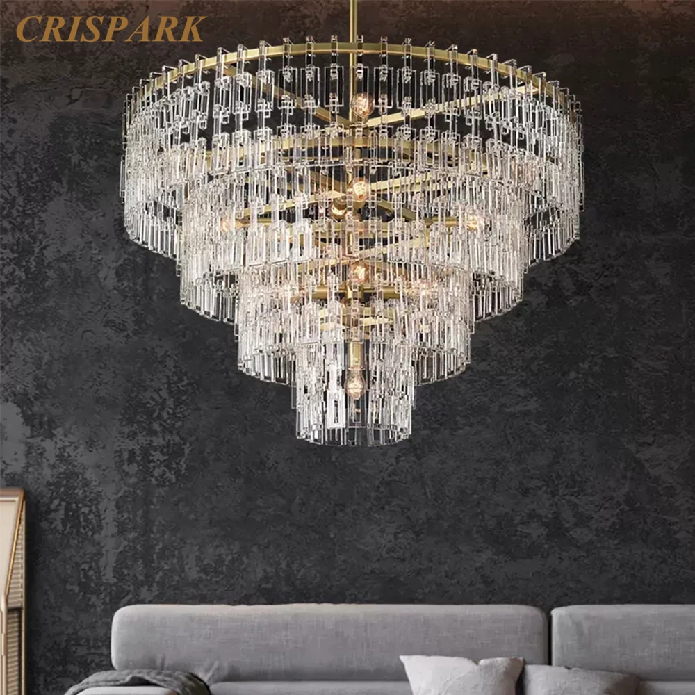 Marignan Round Chandelier Modern Glass Links Chandelier Lighting American Home Pendant Chandelier Light for Living Room Bedroom