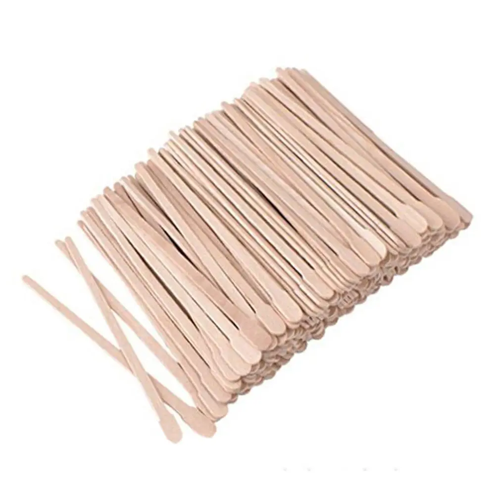 Tongue Depressor Body Beauty Tool Wooden Waxing Applicator Sticks Wax Sticks Face Wiping Wax Tool Body Hair Removal Sticks