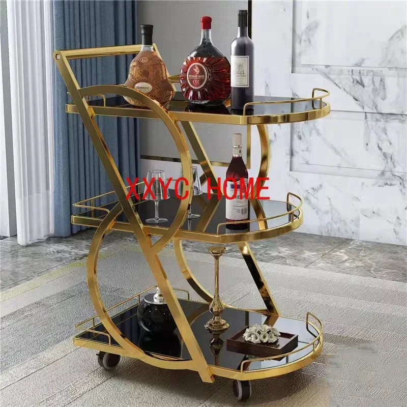 Carrito de utilidad para cocina, organizador de mesas de Bar, Isla, estante rodante vino