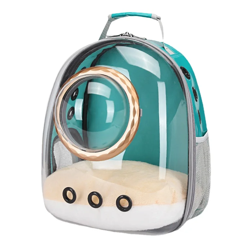 

Space Meow-bolsa transparente para gatos, cápsula espacial portátil, mochila para perros, bolsa de escuela gato, mochila pCD