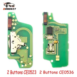 Dandkey For Peugeot 407 407 307 308 607 For Citroen C2 C3 C4 C5 ASK Flip Remote Key Electronic Circuit Board 2 BT CE0523 CE0536