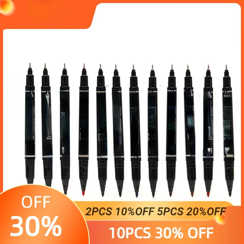 

Gxin G-107 12 шт. цветной перманентный маркер. Художественные ручки.Двойной наконечник.Водонепроницаемый.Практическая ручка. Идеально подходит для промышленной школы и дома.Цвет