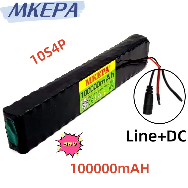 10S4P 36V 100000mAh Electric Scooter Lithium Battery 18650 battery pack 36V 100Ah Electric Scooter Electric Scooter Battery 36v