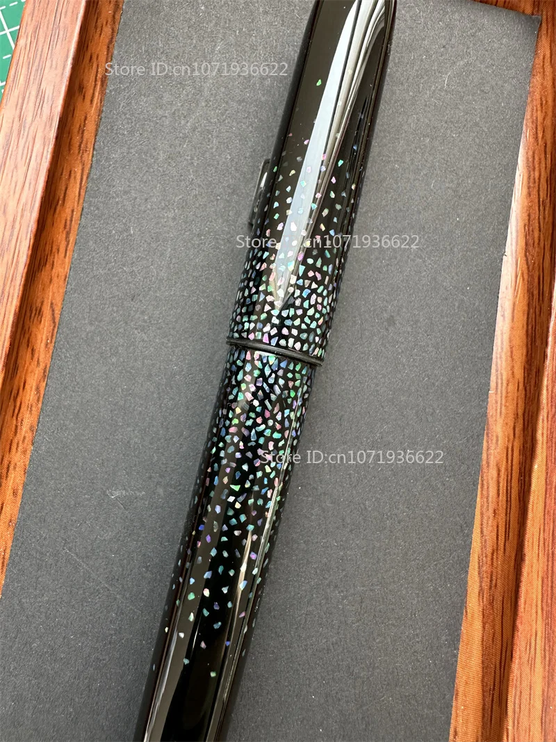 Raden No Nib Set ورنيش نحت أم اللؤلؤ قلم حبر برميل للبلاتين 3776/الطيار 912/74/743/حار 21K/بحار 14K