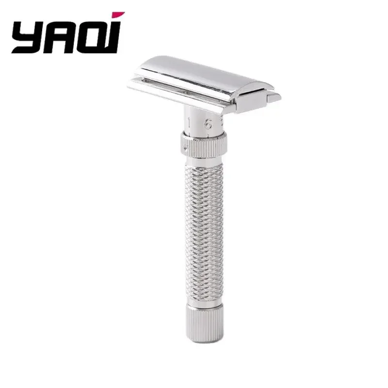 2026 New Arriva！YAQI Ultima Stainless Steel Adjustable Mens Safety Razor - 77mm Handle length for precision shaving view 6