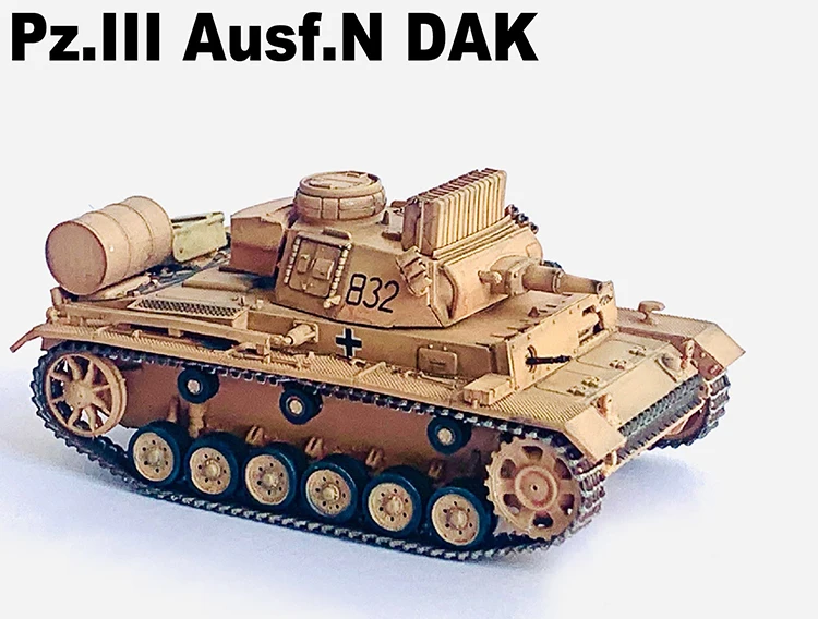 Dg63260 1/72 Duitse Tank Nr. 3 N-Type Dak 501 Zwaar Gepantserd Bataljon Tunesië Afgewerkte Productcollectie Model