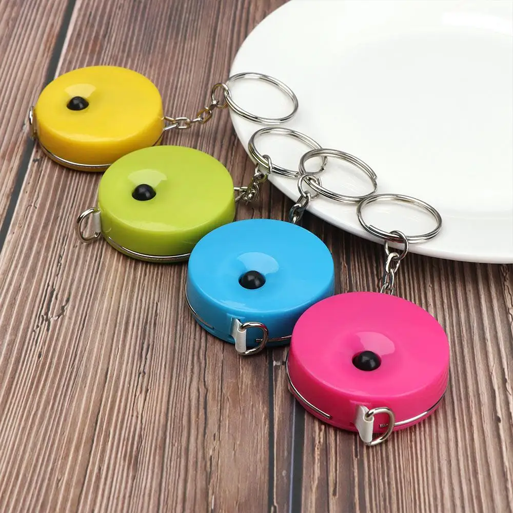 Mini 1.5 Meters Small Clothing Size Keychain Tape Measure Candy Color Tape Measure