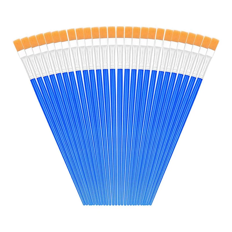 Paint Brush 200Pcs Watercolor Small Paint Brushes Nylon Hair Artist Brushes For Oil Watercolor Body Face Nail Craft Art