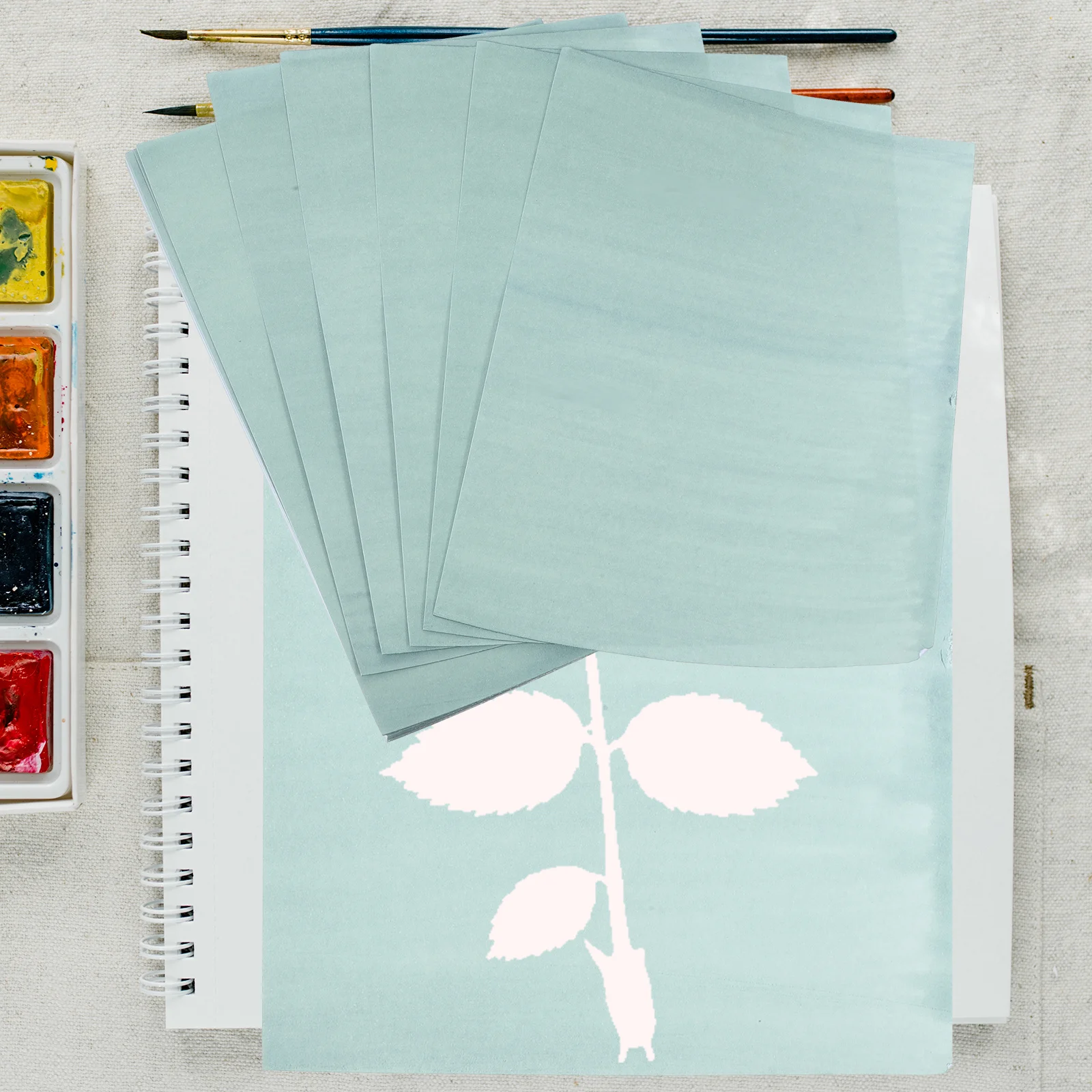 

1Set A5 Solar Activated Printing Paper DIY Cyanotype Material Bright Long-Lasting Colors for Home Craft Projects and Art Making