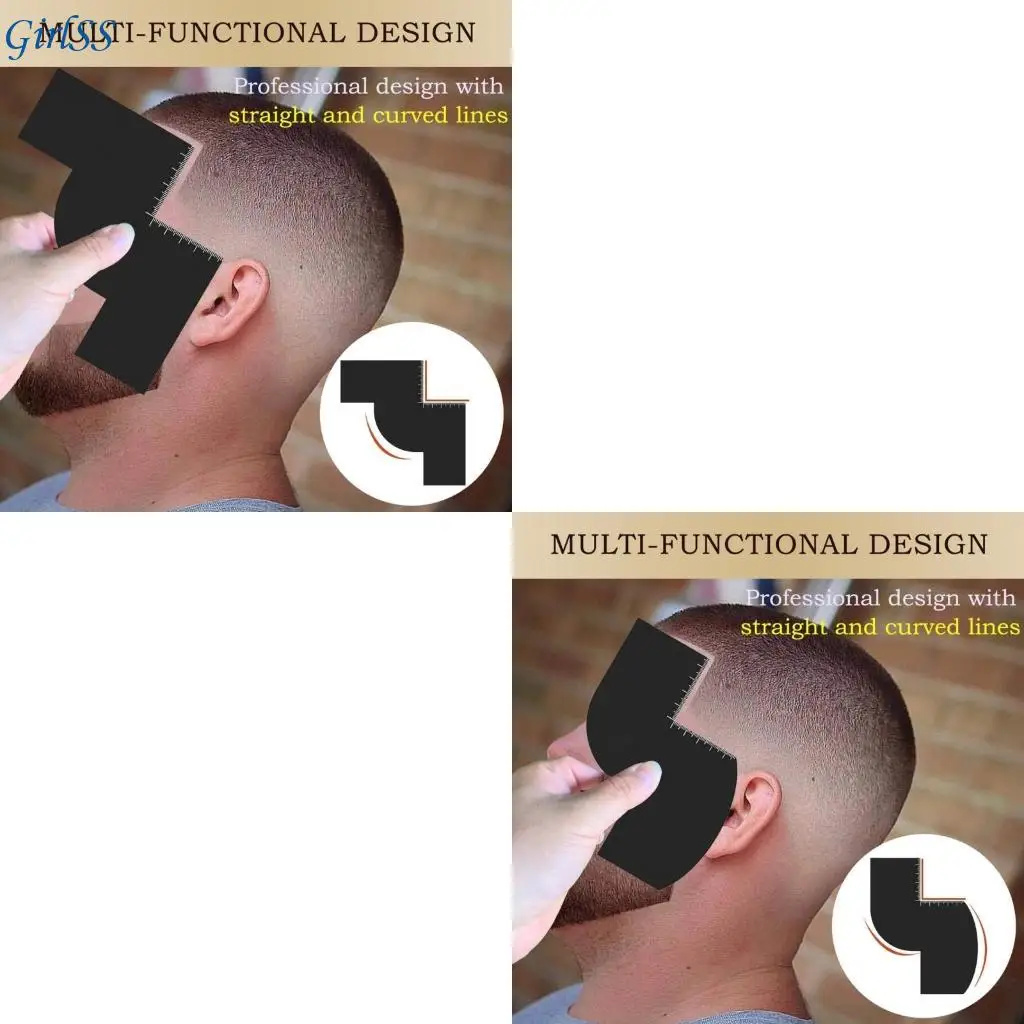 

Easy to Use Hairlines and Beard Shaping Card with Sturdy Design and Precise Measurement Scales Grooming Accessories T4MB