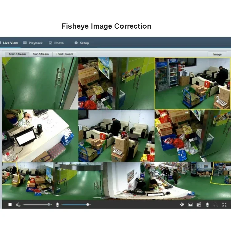 Pro 360 Panoramic Camera 5mp Fisheye Lens Security Camera 2 Ways Audio Fisheye CCTV Cameras