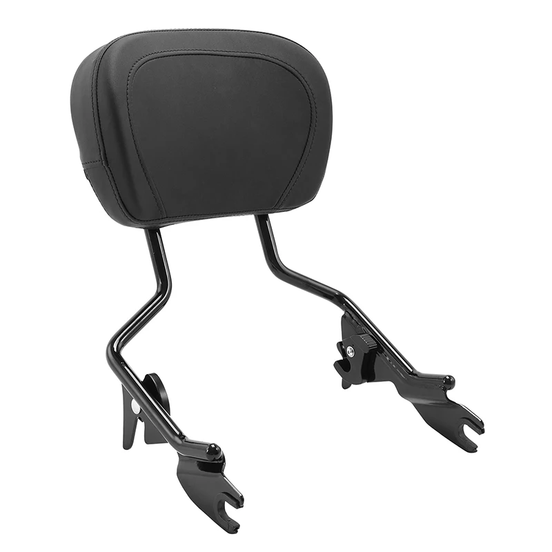 Motorcycle Sissy Bar Passenger Backrest Pad For Harley Touring Street Glide Road Glide 2009-2024 Upright