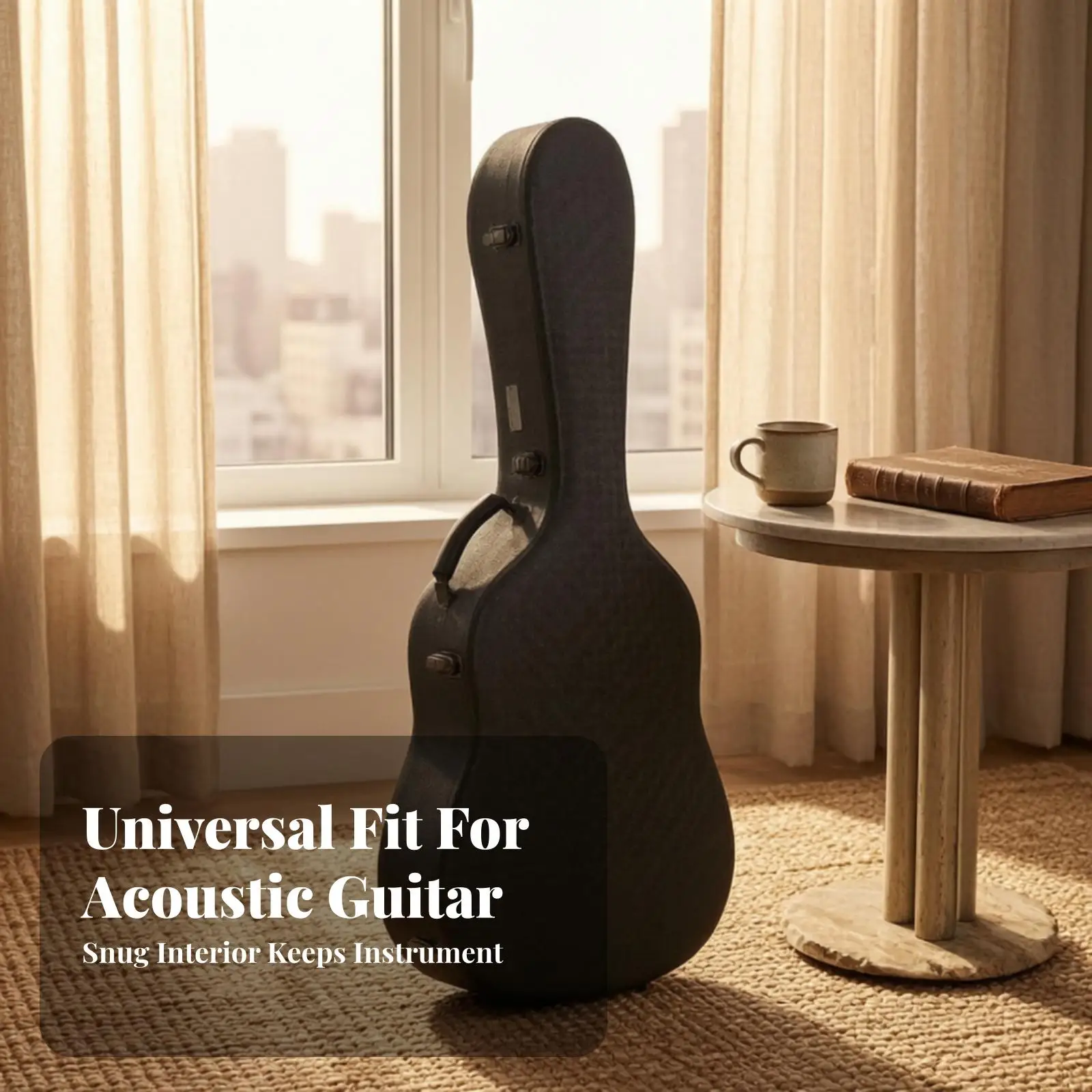 Lightweight Rigid Guitar Case Waterproof and dampnessResistant, Hardshell Guitar Case, for Travel
