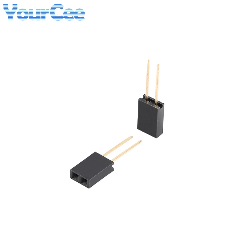 10pcs/5pcs 2.54mm Single/Double Female Socket Connector 11MM Length Pin 40P 20P 16P 10P 8P 6P 5P 4P 3P 2P Straight Needle Base image 4