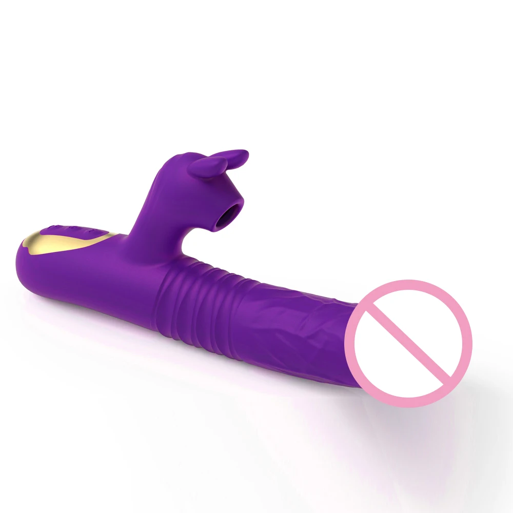 Rabbit Sucking Thrusting Vibrator Clitoral G Spot Stimulation Adult Sex Toys for Women Vibrating Massager with Suction Vibration