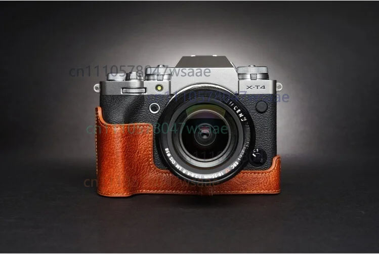 1pcs Camera Half Case Insert Retro Cover for Fujifilm XT4 Genuine Leather Handmade