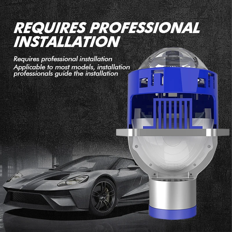 CAMOTO P40L ليزر LED العارض عدسة 3 بوصة المصابيح الأمامية ثنائية Led عالية منخفضة شعاع جهاز عرض ليزر عدسة للسيارة