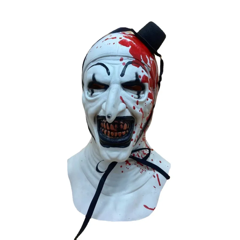 Halloween Adults Children Terrifier Art The Clown Joker Cosplay Costume Horror Jumpsuit Hat Mask Outfits Halloween Carnival Suit