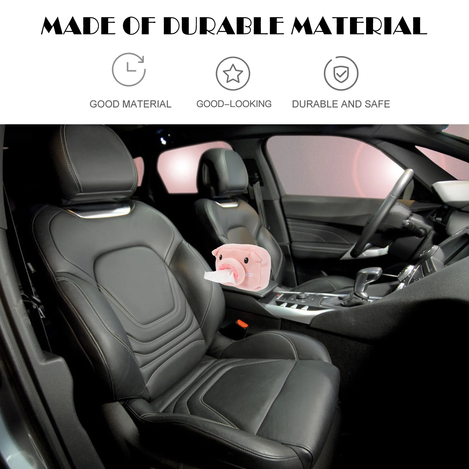 

Paper Towel Holder Car Tissue Box Case Back Seat Sun Visor Hanging Cartoon Headrest