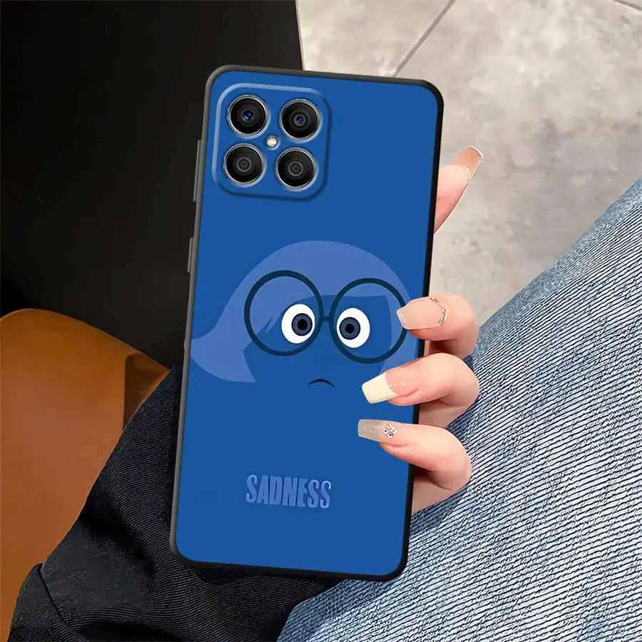 Disneys Inside Out Cute Case for Honor X9a X7 90 70 8X X8 X5b X6 Magic5Lite 200 400 Lite Black Soft Phone Cover
