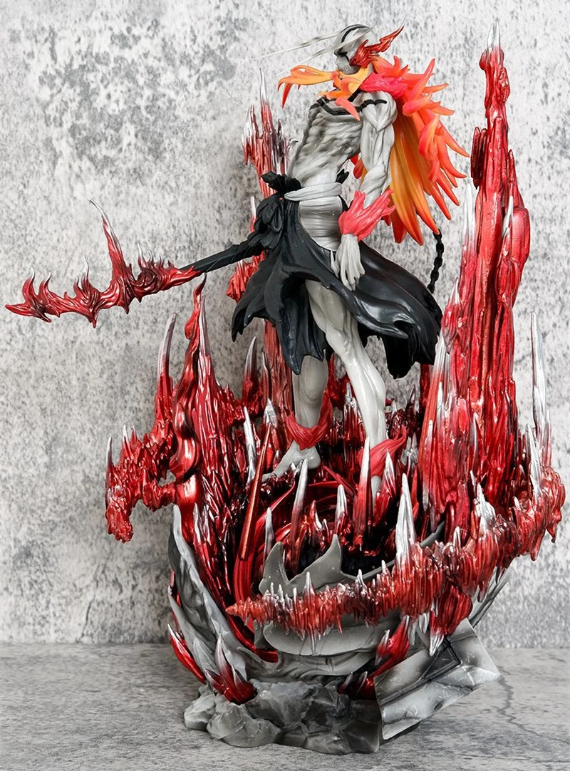 Figura de anime de 33 cm Kurosaki Ichigo Ulquiorra Cifer Battle Ver. Figura de ação em PVC GK Estátua Coleção Modelo Crianças Brinquedos Bonecas Presentes