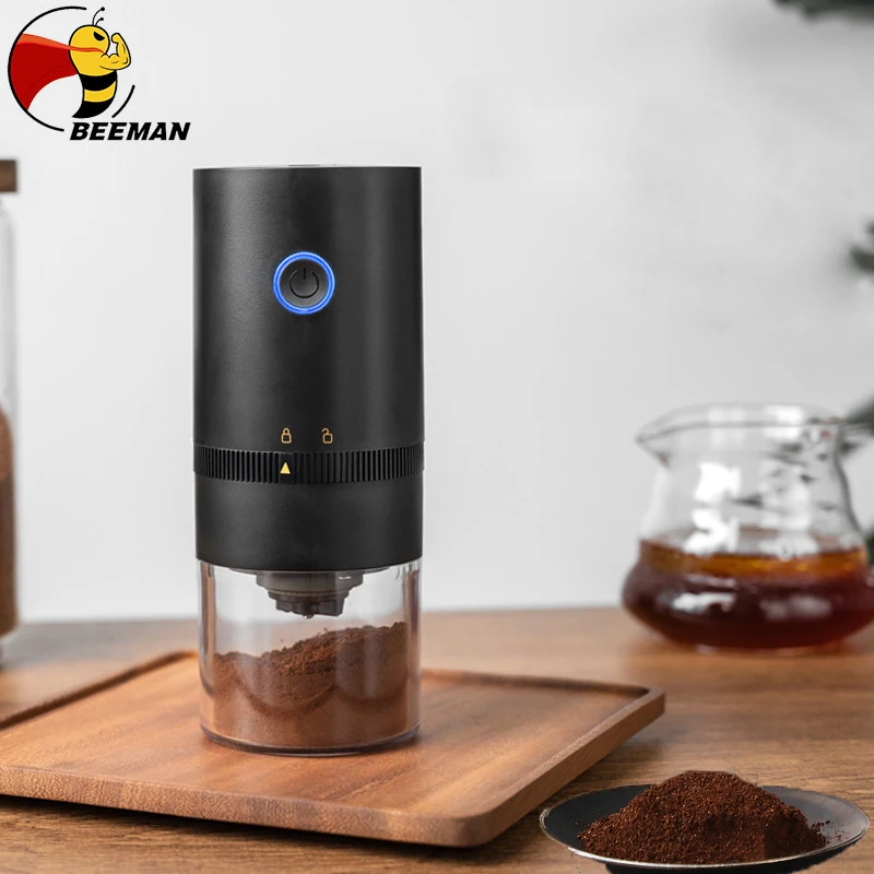 

Beenman Electric Coffee Grinder Portable Nuts Grains Pepper Cofee Bean Spice Mill USB Rechargeable Grinder Machine Professional