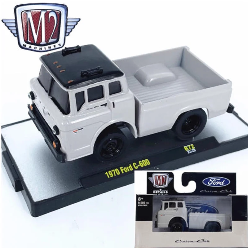 

M2 1:64 Ford C-600 Пикап из сплава, модель автомобиля, коллекция, дисплей, игрушки, подарки, сувениры