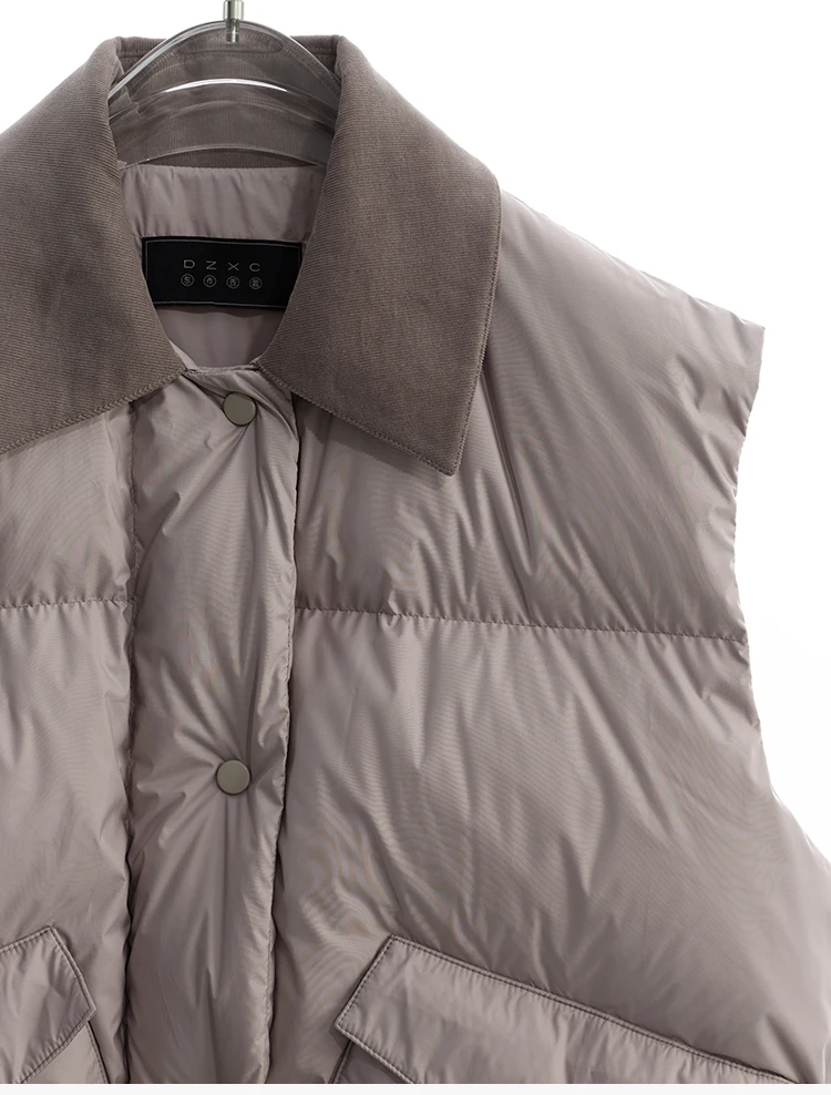 Goose Down~Women's Vest, Warm down Sleeveless Top, Slim-Fit Vest for Petite Figures, New Winter Style
