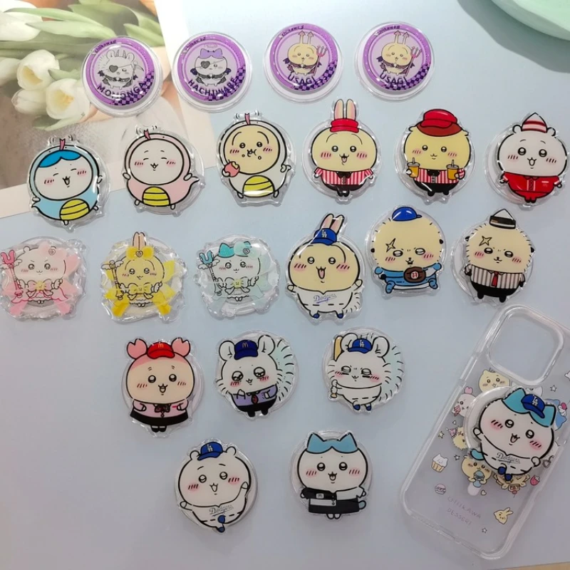 

Милая японская аниме Chiikawa usagi Hachiware для Magsafe, магнитная ручка для телефона, подставка для iPhone, складной держатель для беспроводной зарядки