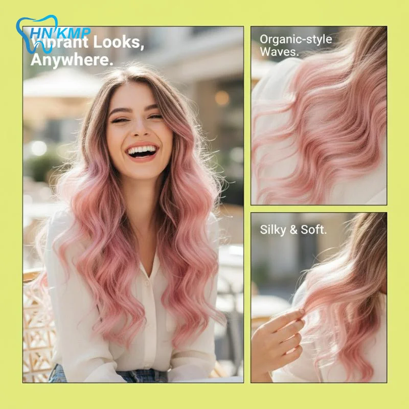Long Wavy Clip In Hair Extensions Soft Texture Multicolor Options For Cosplay Parties Daily Styling