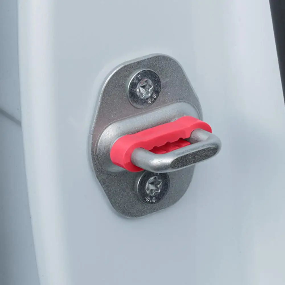 4pcs/Pack Universal Car Door Lock Damper Buffer Sillcone Deadener Seal Shock Absorber Noise Insulation Auto Car Accessories