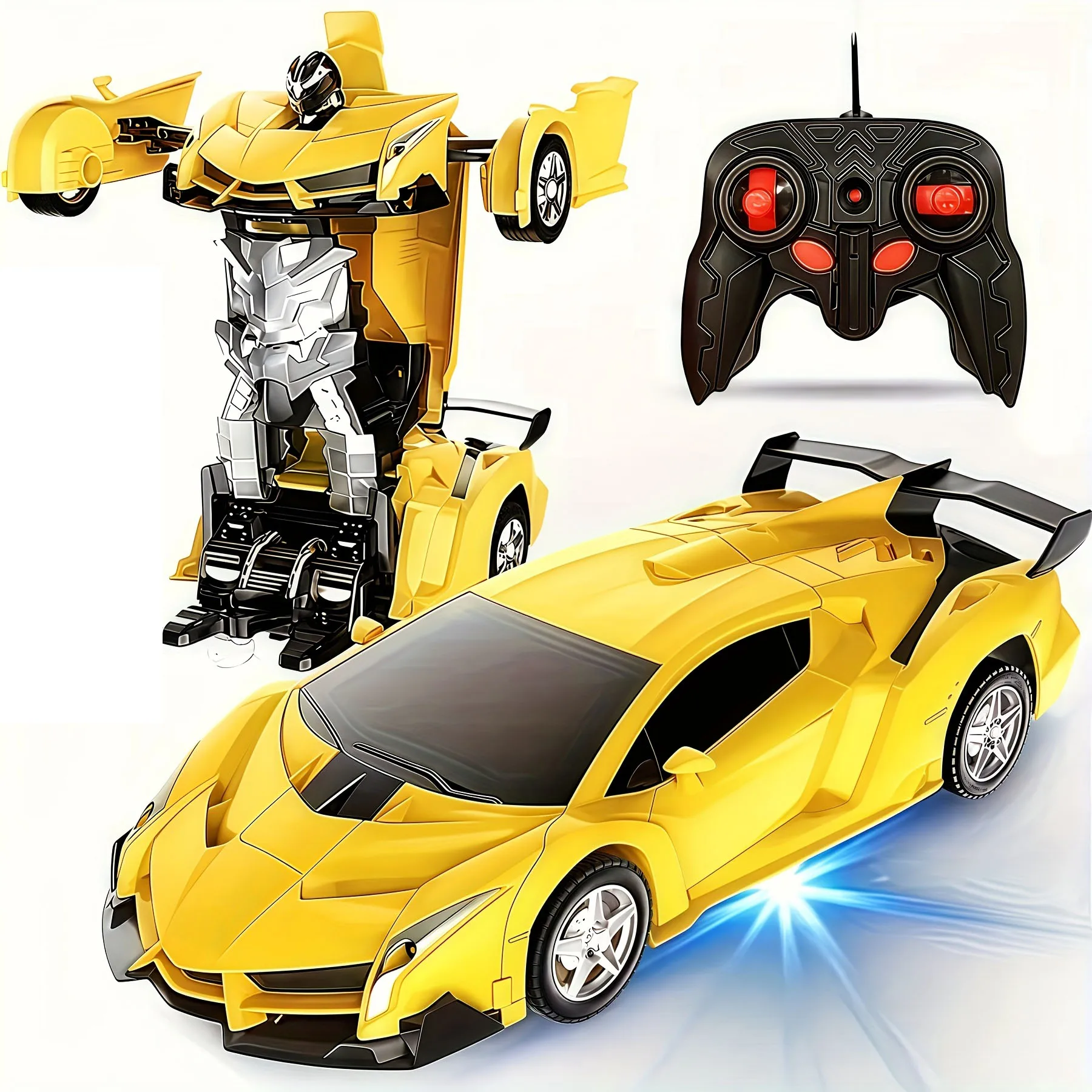 Robô de carro RC 2 em 1, veículo de brinquedo transformador de controle remoto, modelo de carro de corrida de deformação, conversão automática, presentes para meninos e crianças