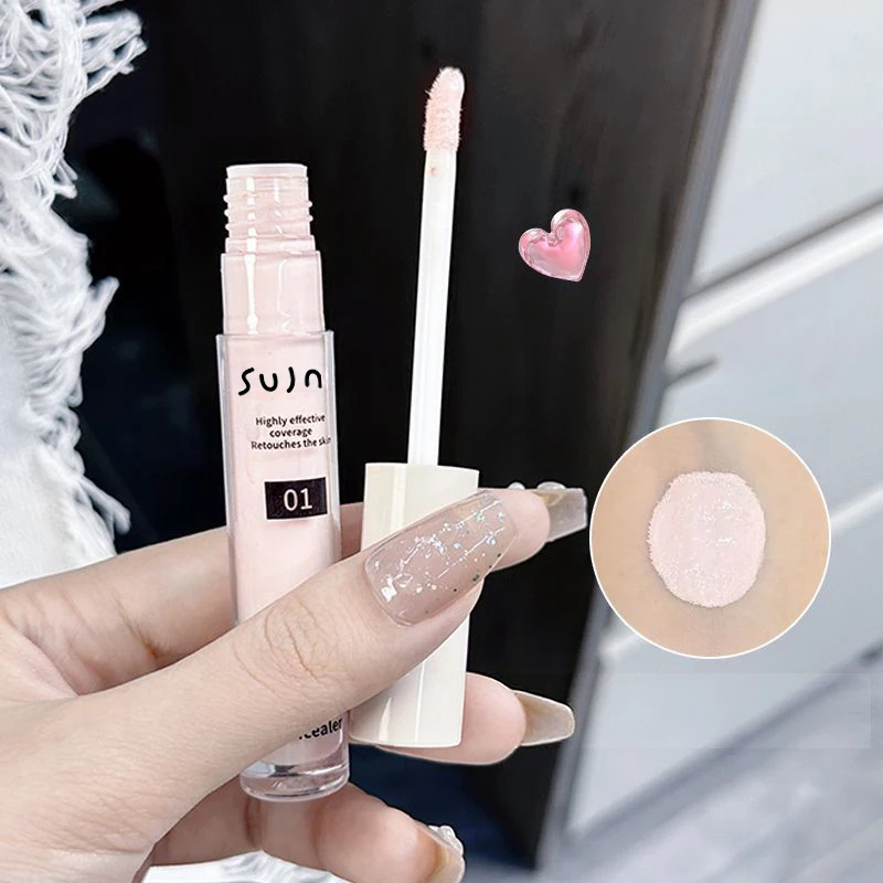 Flüssiger Aufhellender Hochglanz-Concealer-Stift Langanhaltend Feuchtigkeitsspendend Gesichtskonturierung Volle Abdeckung Fleckenkorrektur Hautton-Make-up – Detail 10