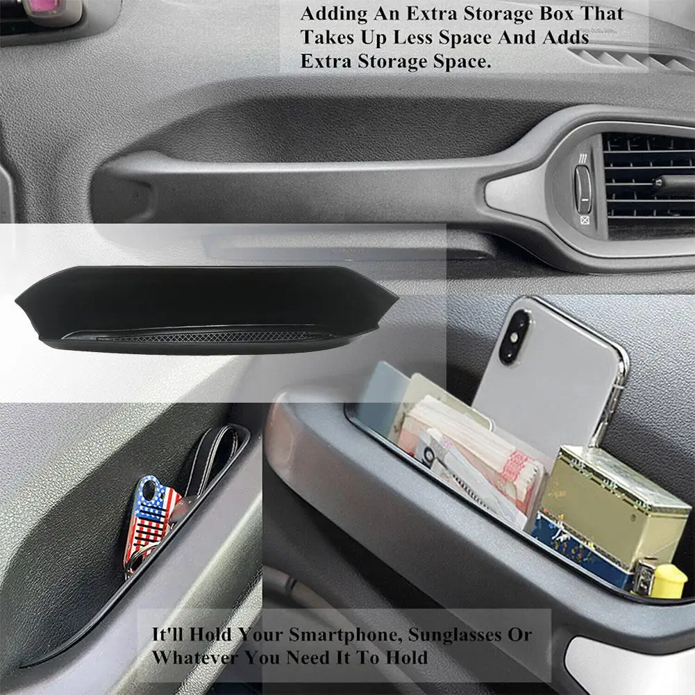 Kotak penyimpanan sandaran tangan, untuk Jeep Renegade 2015-23 mobil pegangan pintu depan, organisasi Interior mobil, alat rak baki tahan air