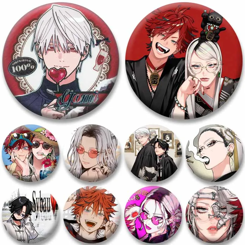 Alma Utsuro Yoru Tao Saotome Tatsuomi Cartoon Brooch Anime Manga Role Cosplay Badge Bag Hat Shoes Jewelry Accessories Lapel Pins