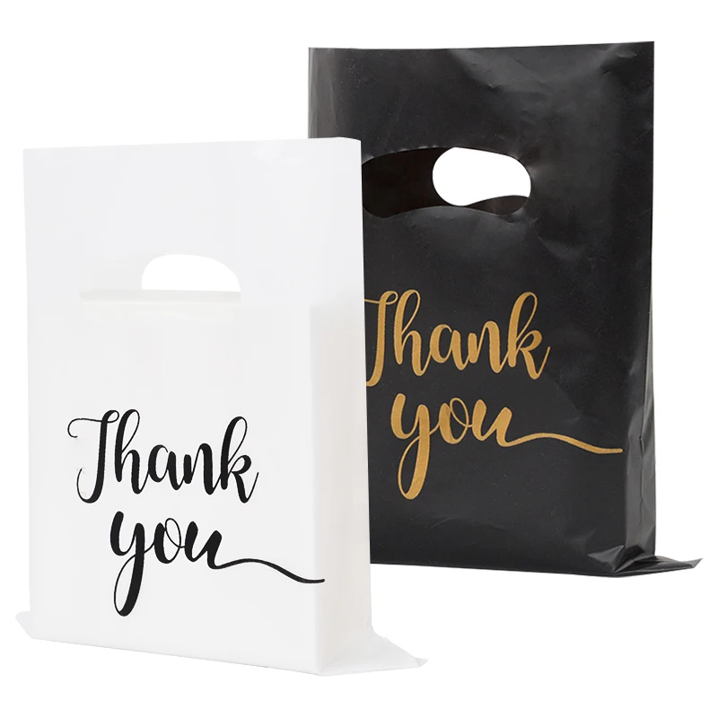 50/100 stücke Danke Geschenk Taschen Hochzeit Süßigkeiten Keks Verpackung Kunststoff Tasche Geburtstag Party Geschenk Für Gäste Kleine Unternehmen liefert