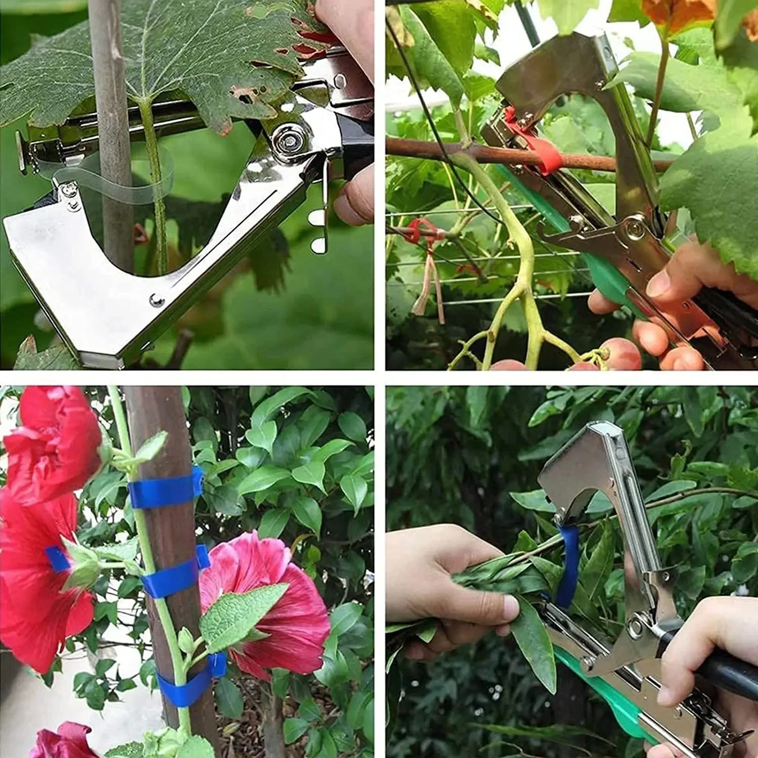 Imagem -05 - Fita de Gravata de Ramo de Plantas Mão Amarrando Ferramentas de Ligação para Jardim Amarrando Máquina Vegetal Fruta Árvore Tapeçaria 1pc