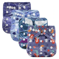 1pc 3-15KG Pocket Diaper Suede Cloth Inner Washable&Reusable Absorbent Ecological Adjustable Baby Nappy Cover