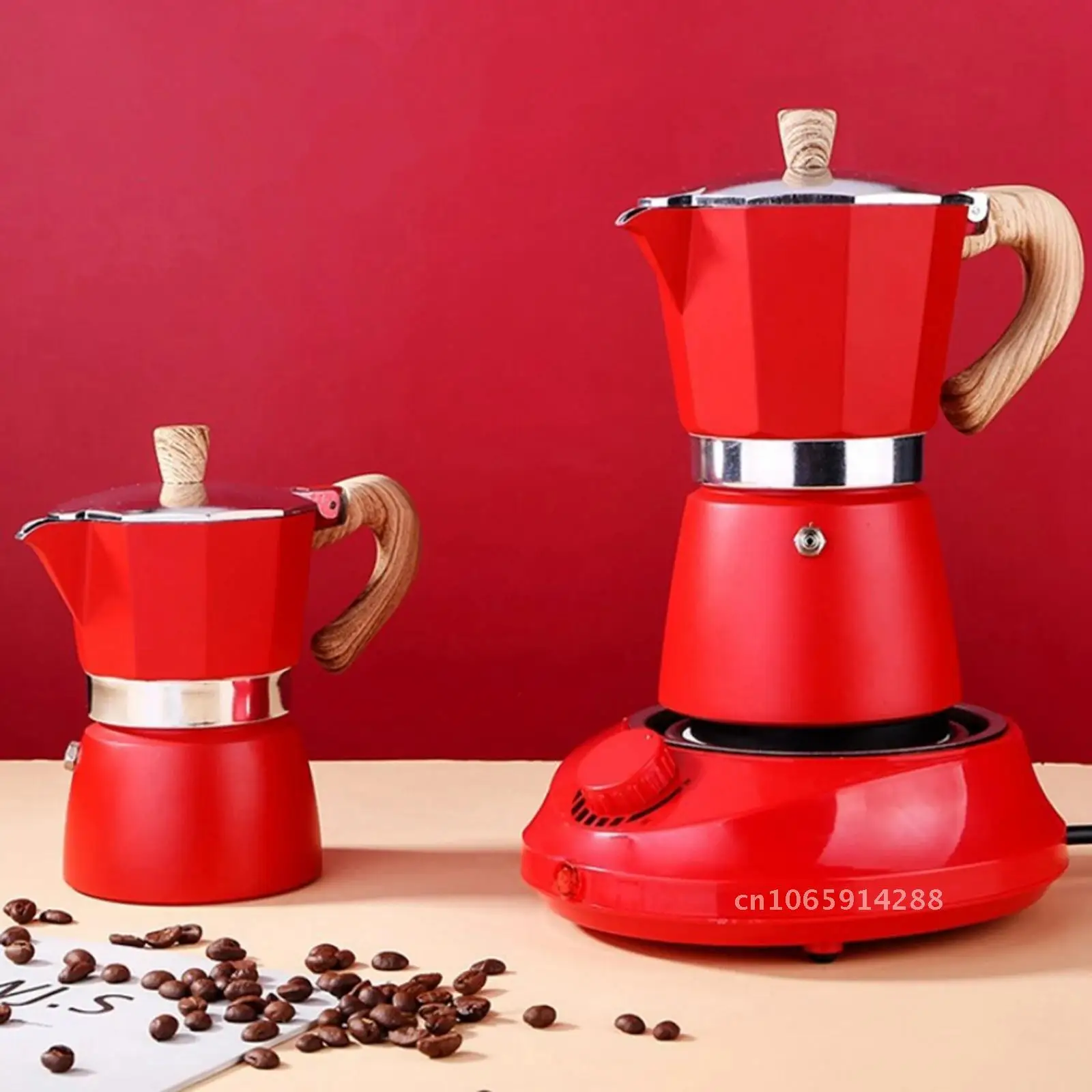 

Coffee Moka Maker Italian Moka Espresso Percolator Percolator Pot Cafe Turkish Maker Stainless Coffee Presser Stovetop Top Stove