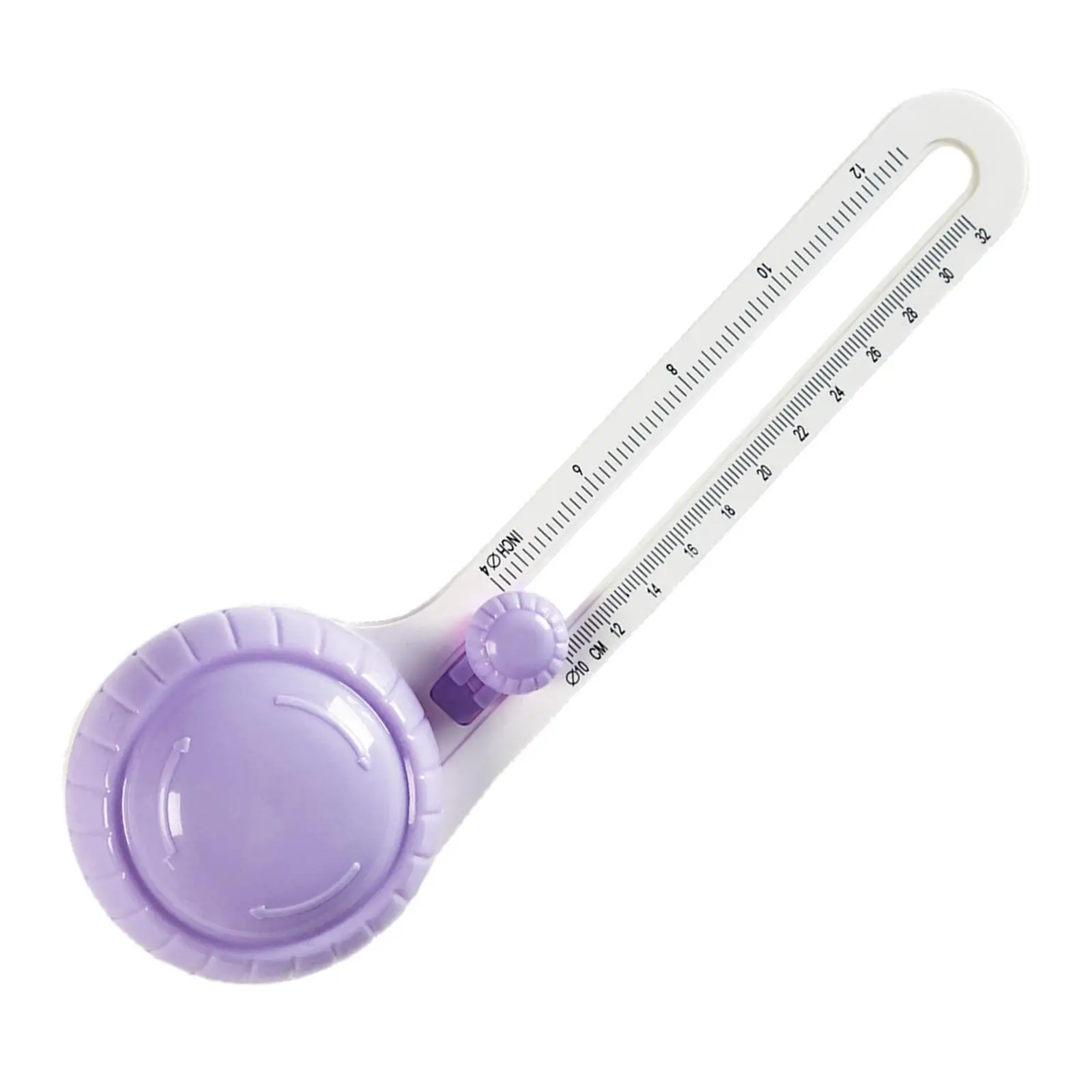 Rotary Circle Cutter with Clear Scale Scrapbooking Die Cutting Tool for Crafting Cards and Photos