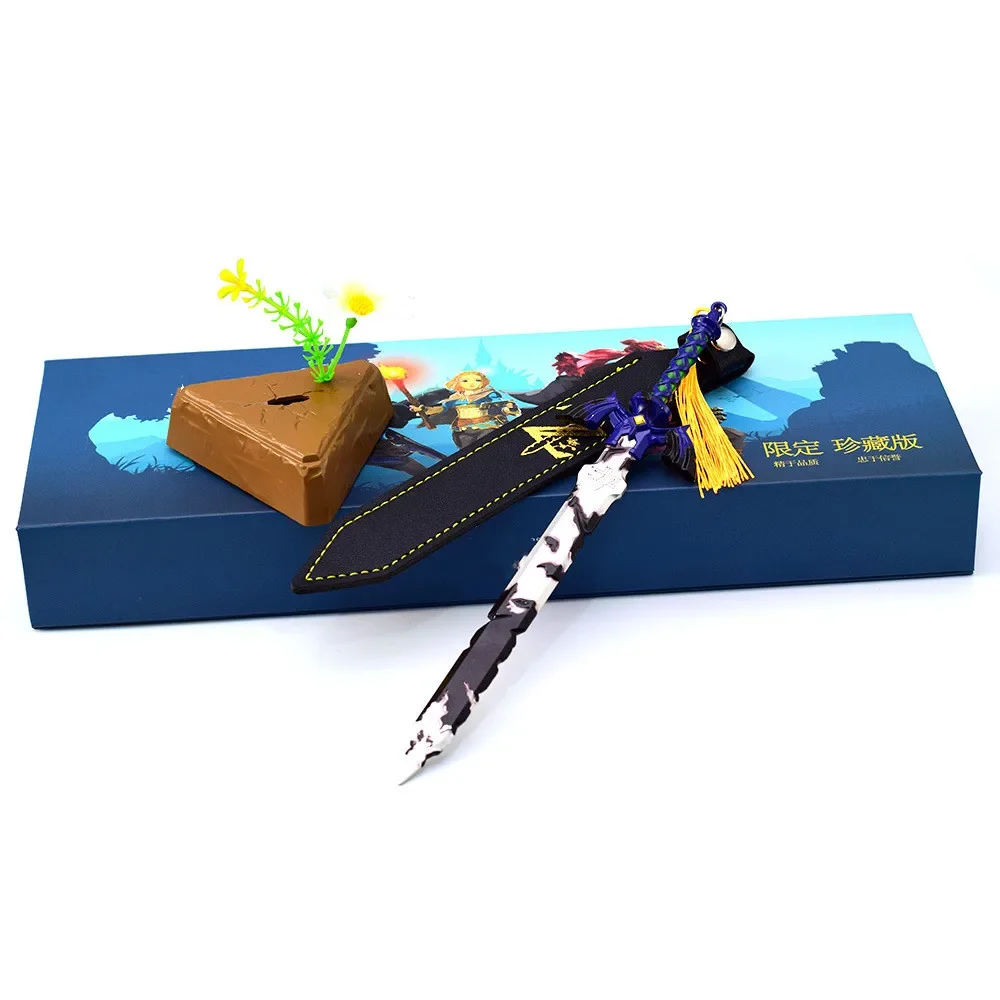 Zelda anime figura de ação link mestre espada modelo chaveiro brinquedos móveis decoração desktop caixa presente