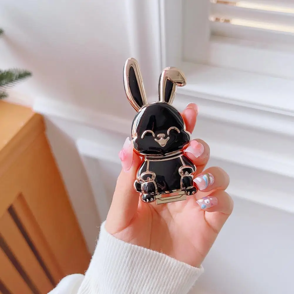 Mobile Phone Bracket Stickness Cartoon Solid Color Adorable Bunny Finger Ring Lazy Bracket Mobile Phone Stand Hands-free