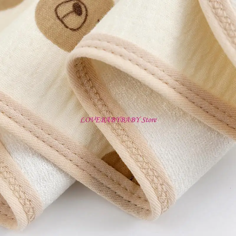

Newborns Baby Waterproof Burp Towel Saliva Towel Cotton Crepe Cloth Infants Bib 4XBC