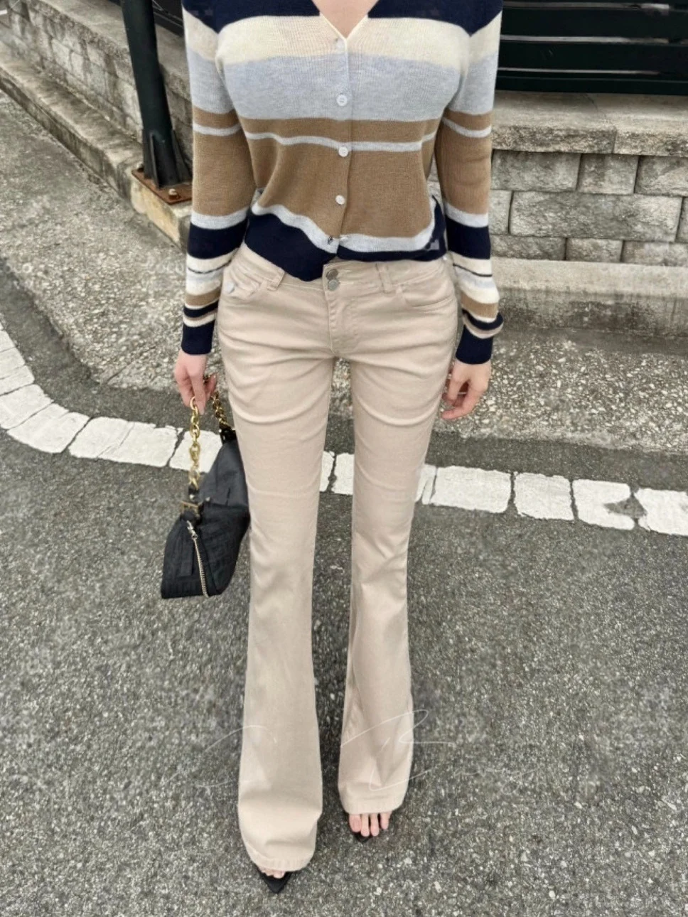 

Low Waist Flared Pants Retro High Intelligence Sensation Slim Elastic 2025 New Style Tummy Control Bootcut Jeans Ladies Slim ...