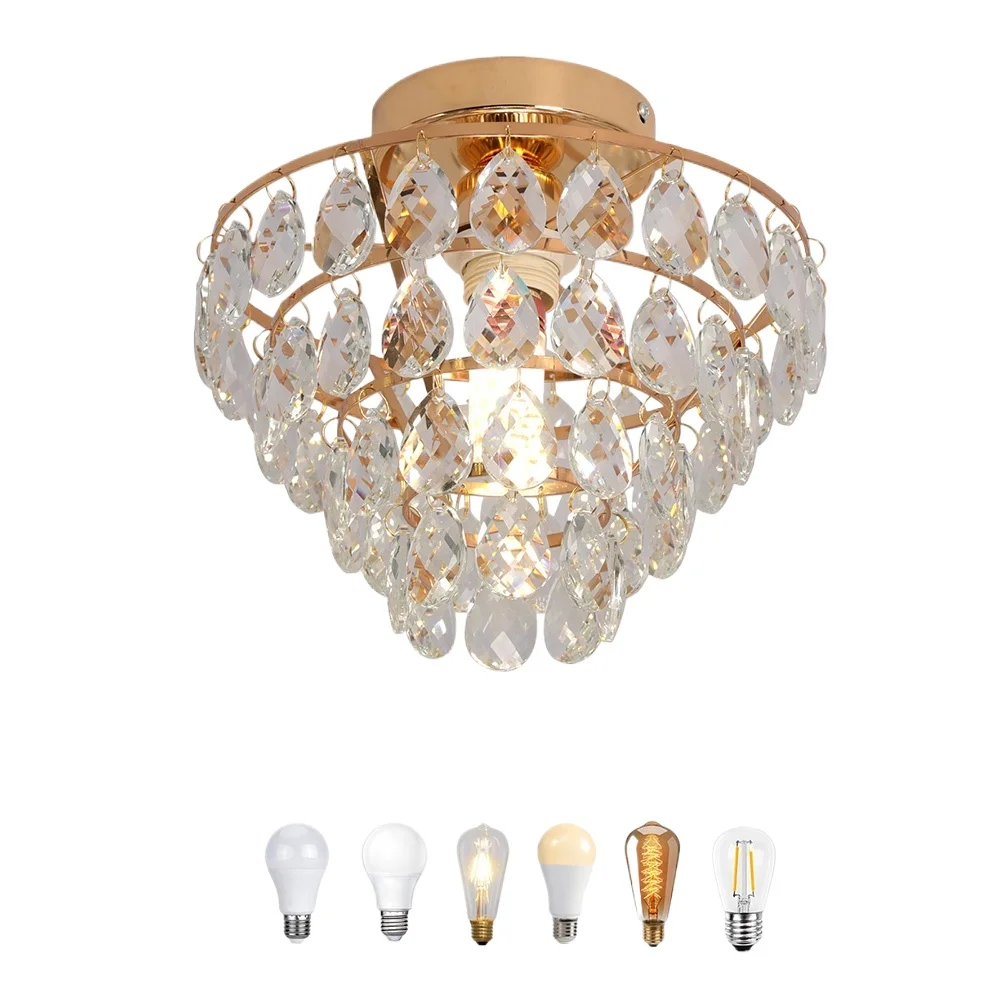 

Dining room hallway bedroom modern minimalist luxury crystal ceiling lamp