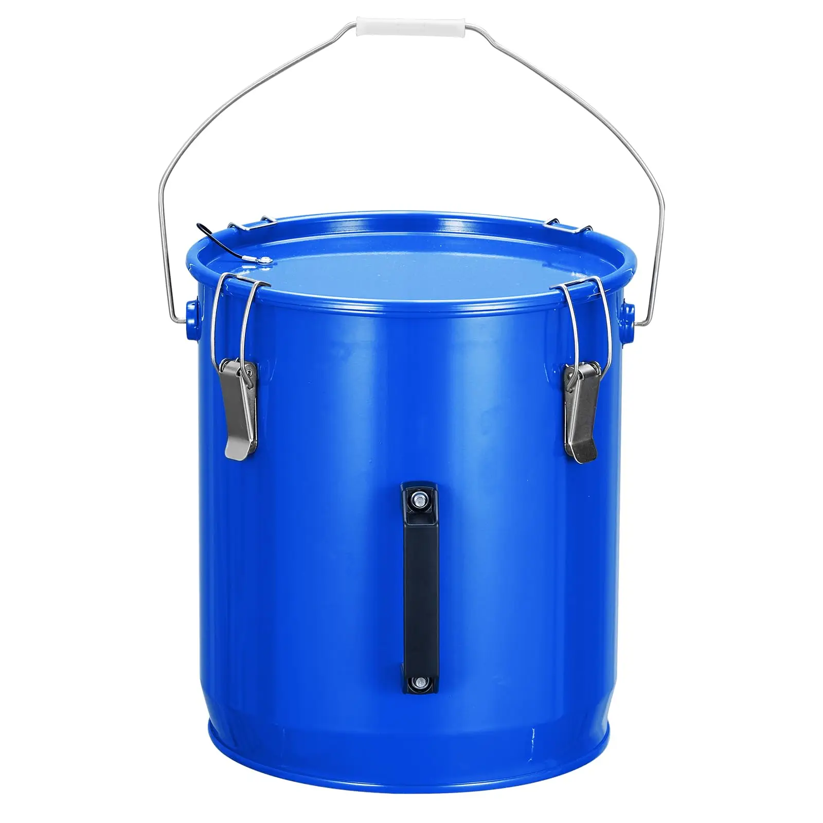

6 Gal Grease Filter Bucket Rust-Proof Coating Steel Oil Disposal Caddy With Lid & Lock Clips & Filter Bag For Home Kitchen