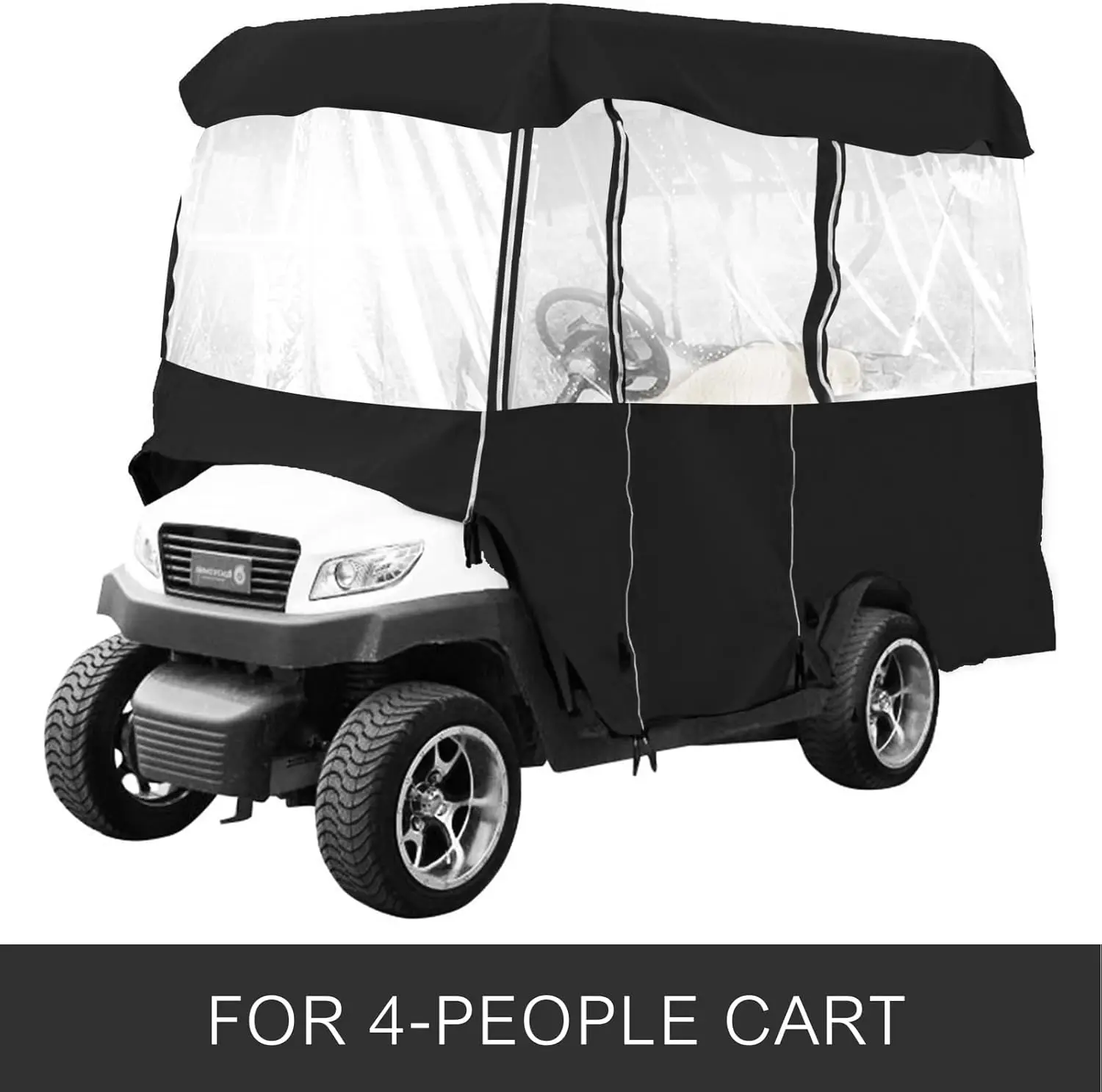 Golf Cart Enclosure Driving Enclosure Club Car Covers Universal for Most Brand Carts, Sunproof and Dustproof Outdoor Cart Cover